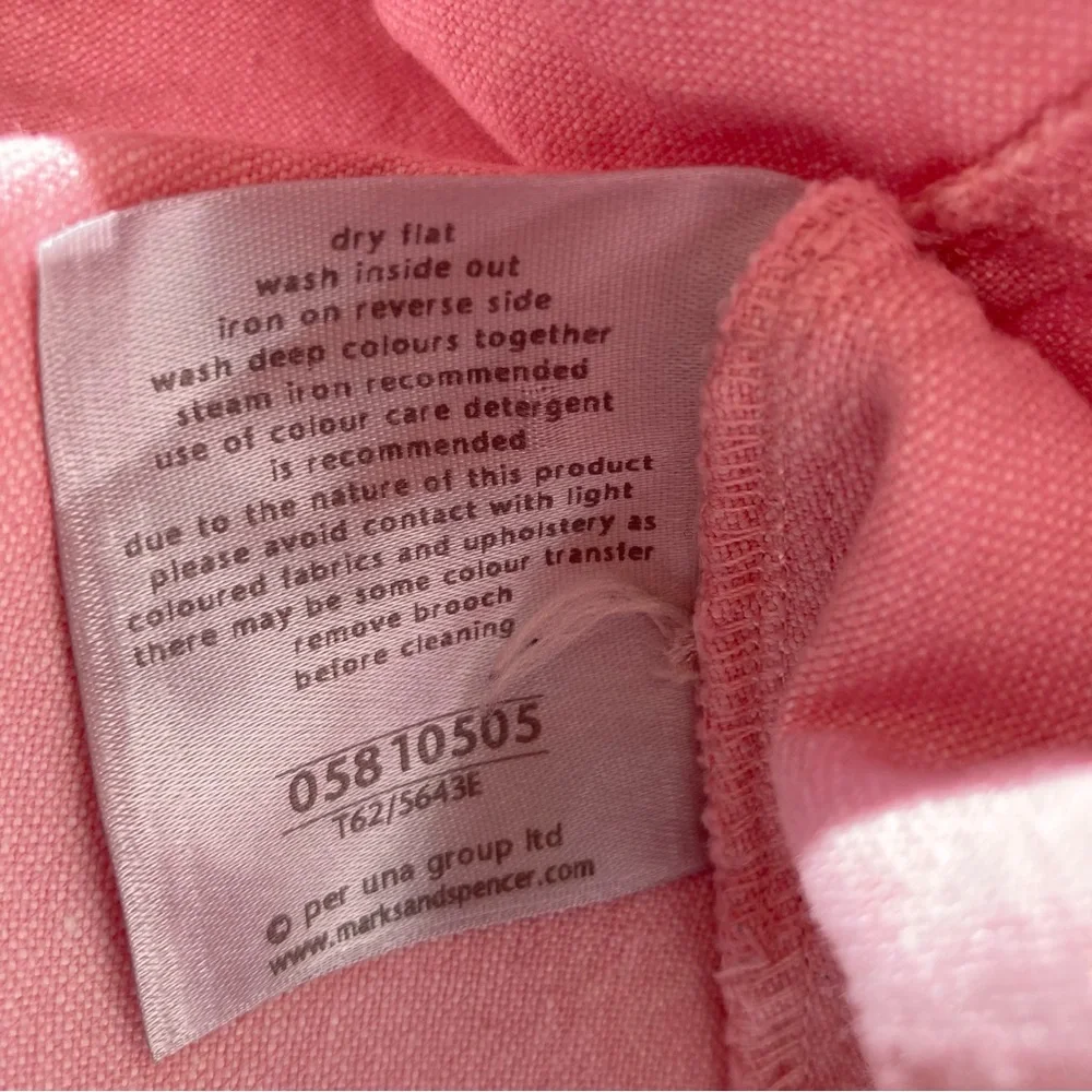 per una marks and spencer jacket vintage pink Linen/Cotton/Elastane Size:14 - Picture 8 of 14